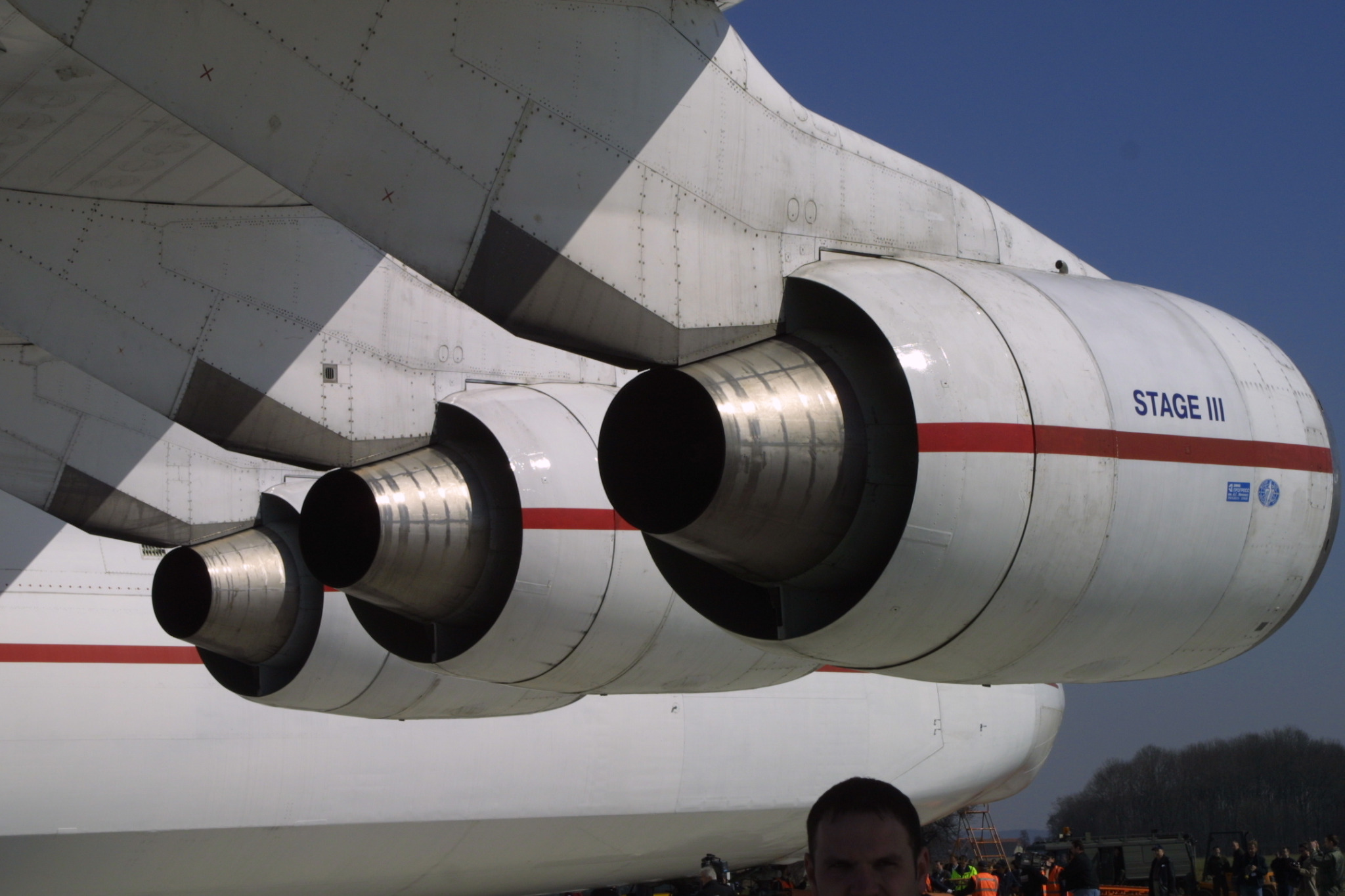 Engine row of Antonov An-225 UR-82060 at Linz