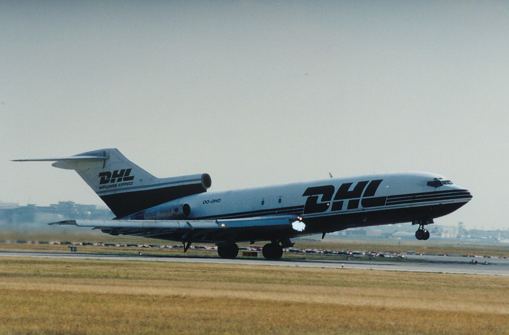 DHL Boeing 727 OO-DHO on 1 August 2001