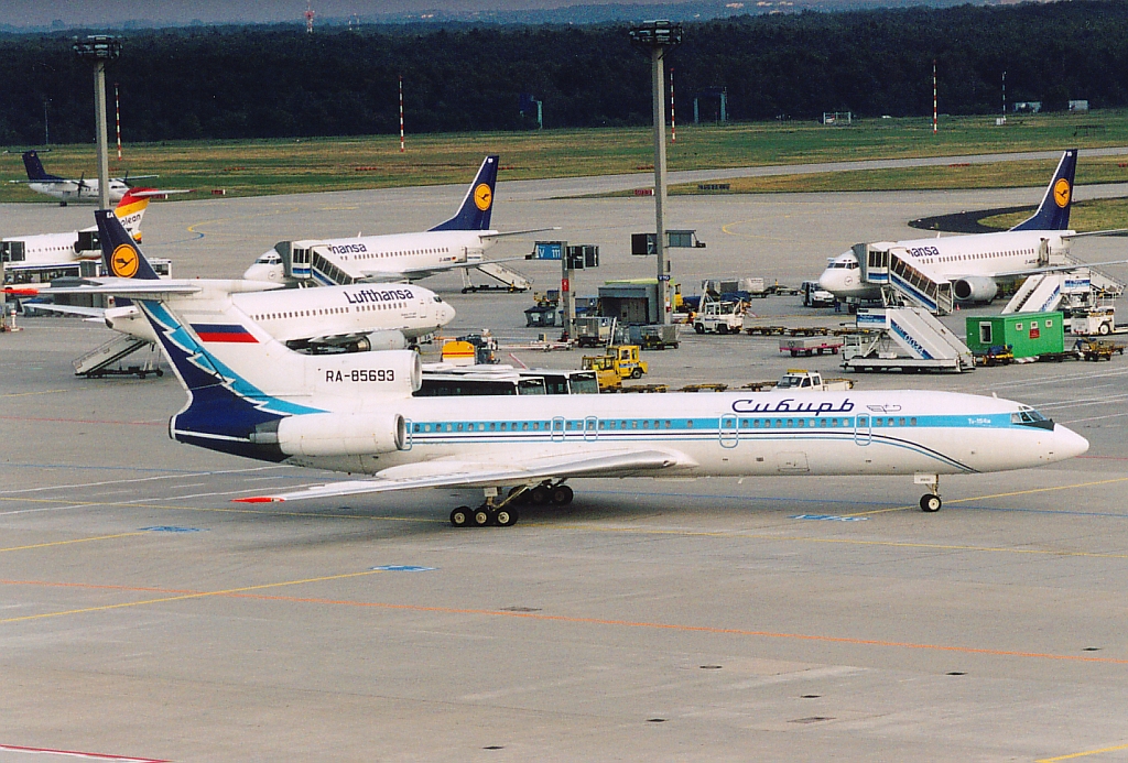 Sibir Airlines Tupolev Tu-154M RA-85693 at Frankfurt on 21 August 2001