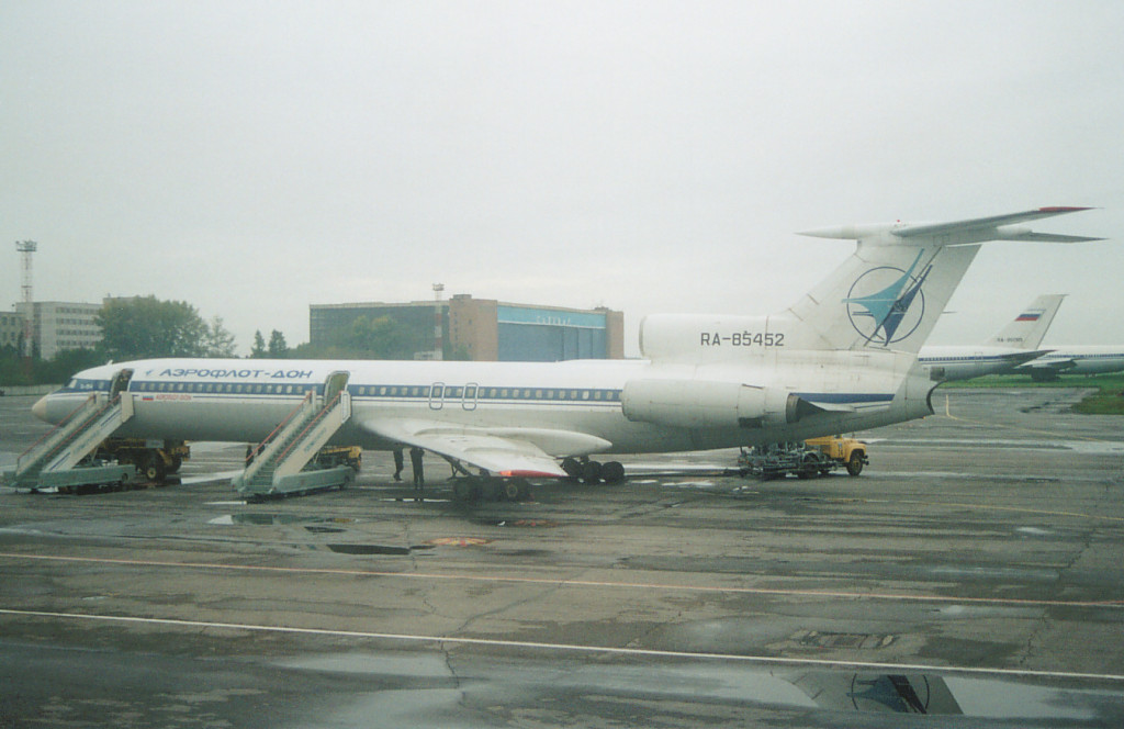Aeroflot-Don Tupolev Tu-154B-2 RA-85452 at Novosibirsk in September 2001